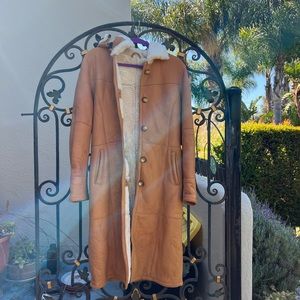 Amazing Argentinian leather and wool coat